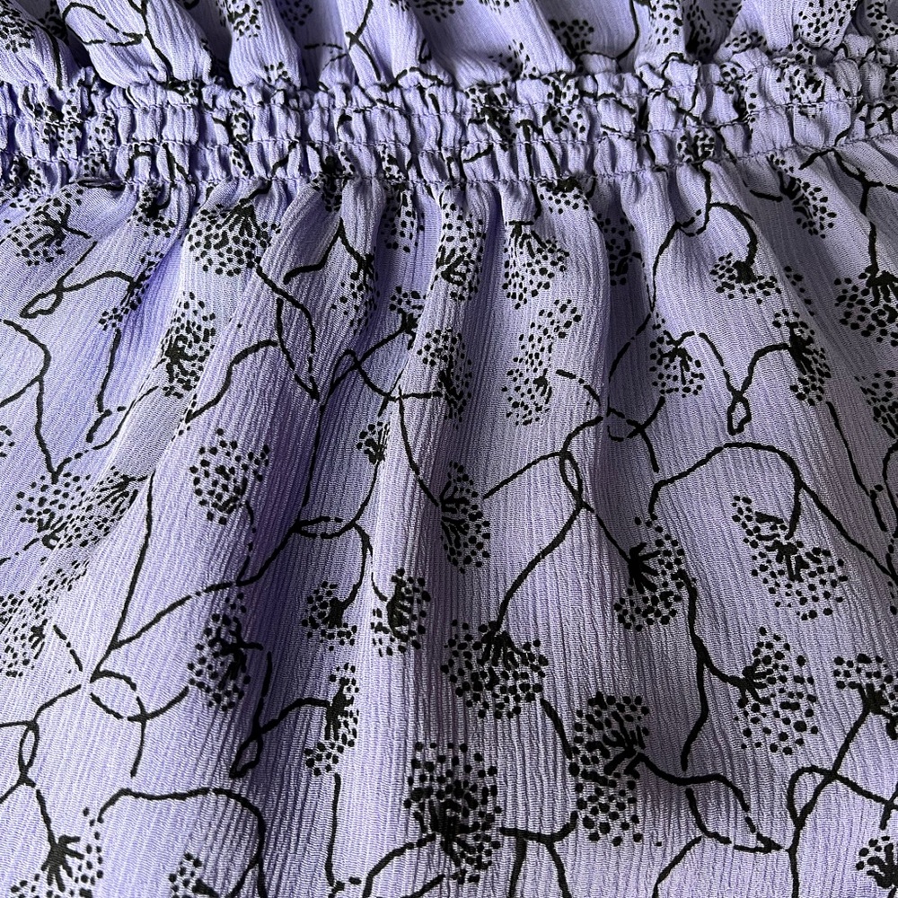 Purple Ruffle Blouse - Picture 2 of 3